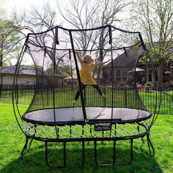 Springfree 6 x 9 Compact Oval O47 Trampoline with Safety Enclosure Recreation Unlimited