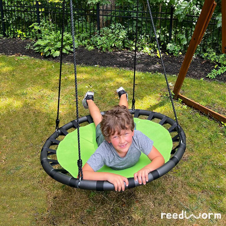 Giant Mat Saucer Swing – 40 Inch Heavy-Duty Mat Swing with Foam Padding ...