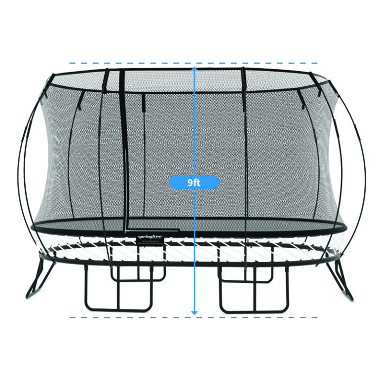 Springfree 8' x 13' Large Oval O92 Trampoline with Safety Enclosure ...