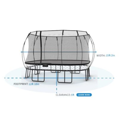 Springfree X Jumbo Square S Trampoline With Safety Enclosure